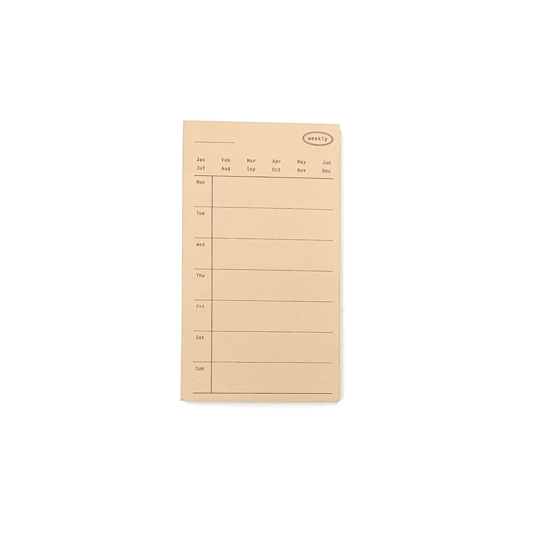 Weekly Memo Pad